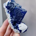 Natural Blueberry Fluorite and Quartz Coexist comes from Huanggangliang,Neimenggu75*45*90MM - image 3