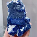 Natural Blueberry Fluorite and Quartz Coexist comes from Huanggangliang,Neimenggu75*45*90MM - image 4