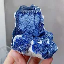 Natural Blueberry Fluorite and Quartz Coexist comes from Huanggangliang,Neimenggu75*45*90MM - image 1