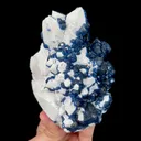 Natural Blueberry Fluorite and Quartz, Mineral Specimen:Inner Mongolia,China (95*110*70MM) - image 1