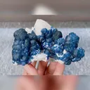 Natural Blueberry Fluorite and Quartz Symbiosis comes from Inner Mongolia,China 100*75*60MM - image 3