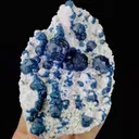 Natural Blueberry Fluorite and Quartz Symbiosis comes from Inner Mongolia,China 115*75*40MM - image 3