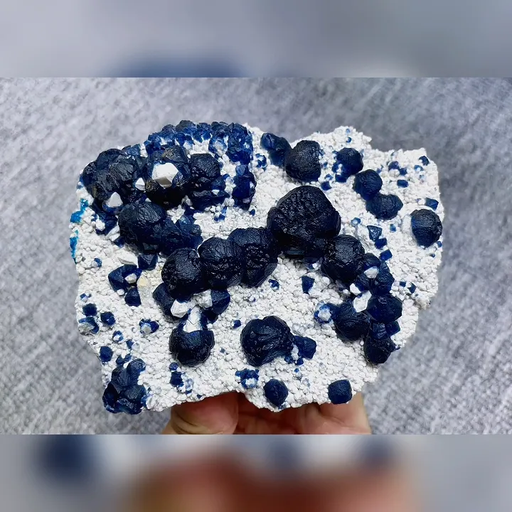 Natural Blueberry Fluorite comes from Inner Mongolia,China 110*80*30MM - image 4
