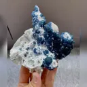 Natural Blueberry Fluorite comes from Inner Mongolia,China 110*85*100MM - image 2