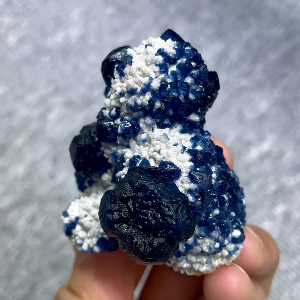 Natural Blueberry Fluorite comes from Inner Mongolia,China 50*45*35MM - image 2