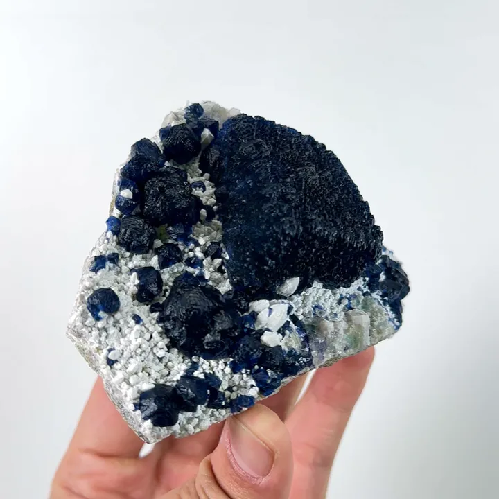 Natural Blueberry Fluorite, Mineral Specimen: Inner Mongolia,China (100*75*45MM) - image 3