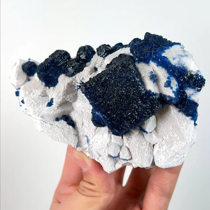 Natural Blueberry Fluorite, Mineral Specimen: Inner Mongolia,China (120*85*40MM) - image 4