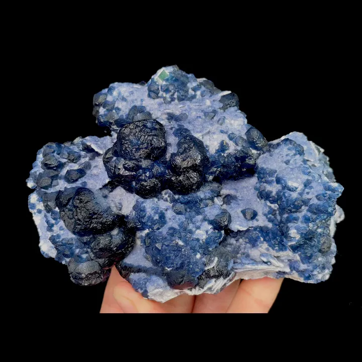 Natural Blueberry Fluorite, Mineral Specimen: Inner Mongolia,China （130*90*50MM） image