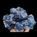 Natural Blueberry Fluorite, Mineral Specimen: Inner Mongolia,China （130*90*50MM） - image 3