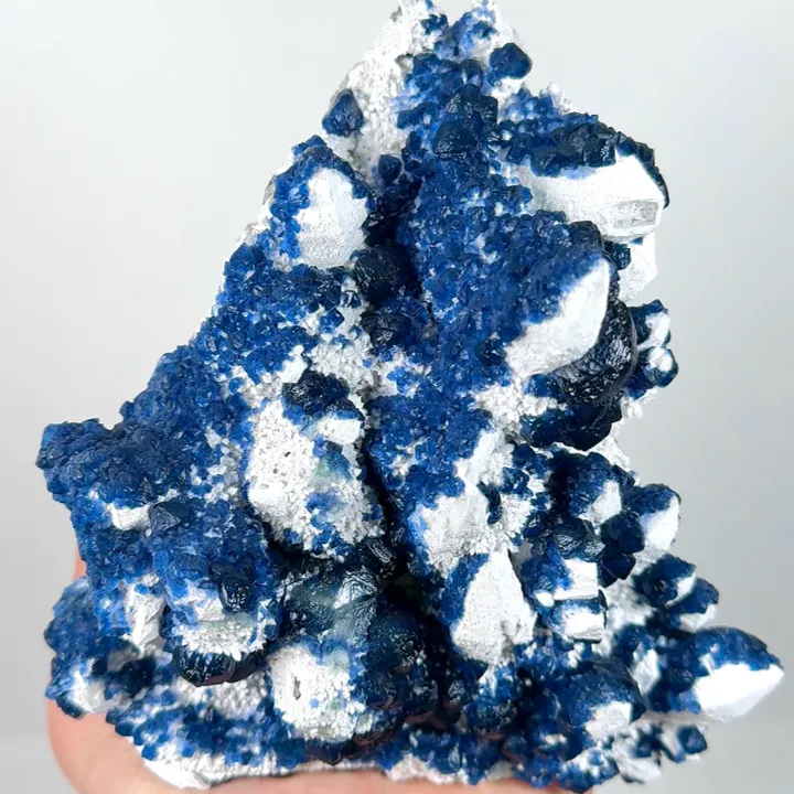 Natural Blueberry Fluorite, Mineral Specimen: Inner Mongolia,China (140*140*70MM) - image 3