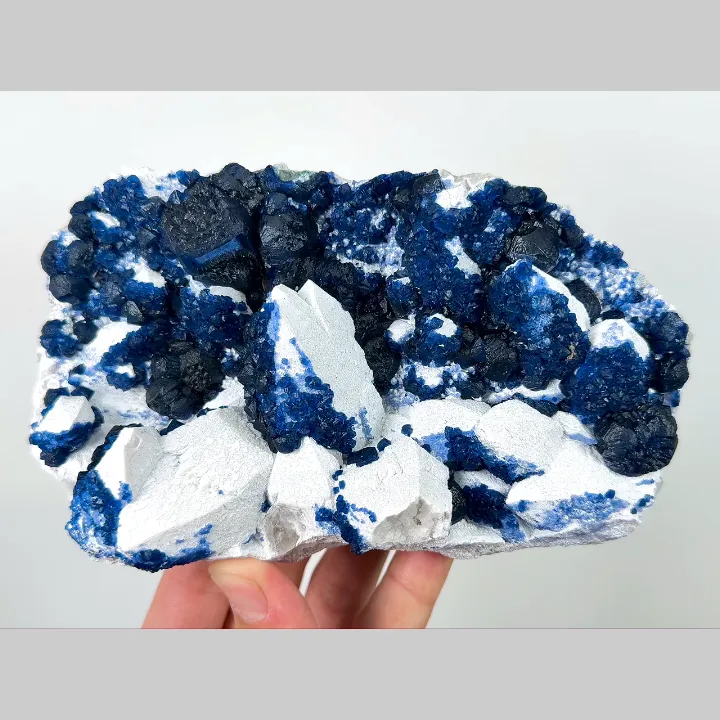 Natural Blueberry Fluorite, Mineral Specimen: Inner Mongolia,China (160*90*50MM) - image 4