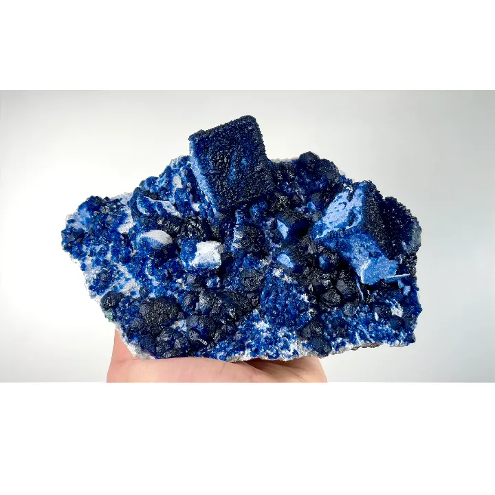 Natural Blueberry Fluorite, Mineral Specimen: Inner Mongolia,China (170*95*70MM) - image 6