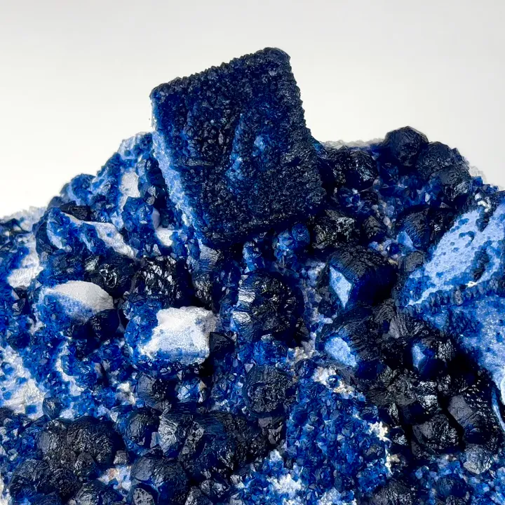 Natural Blueberry Fluorite, Mineral Specimen: Inner Mongolia,China (170*95*70MM) image