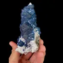 Natural Blueberry Fluorite, Mineral Specimen: Inner Mongolia,China (65*105*45MM) - image 5