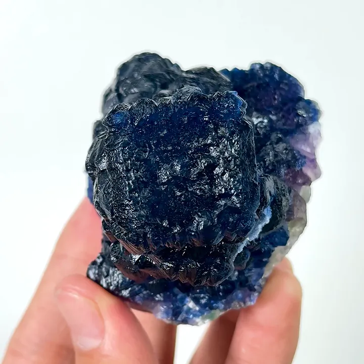 Natural Blueberry Fluorite, Mineral Specimen:Inner Mongolia,China (60*60*60MM) image