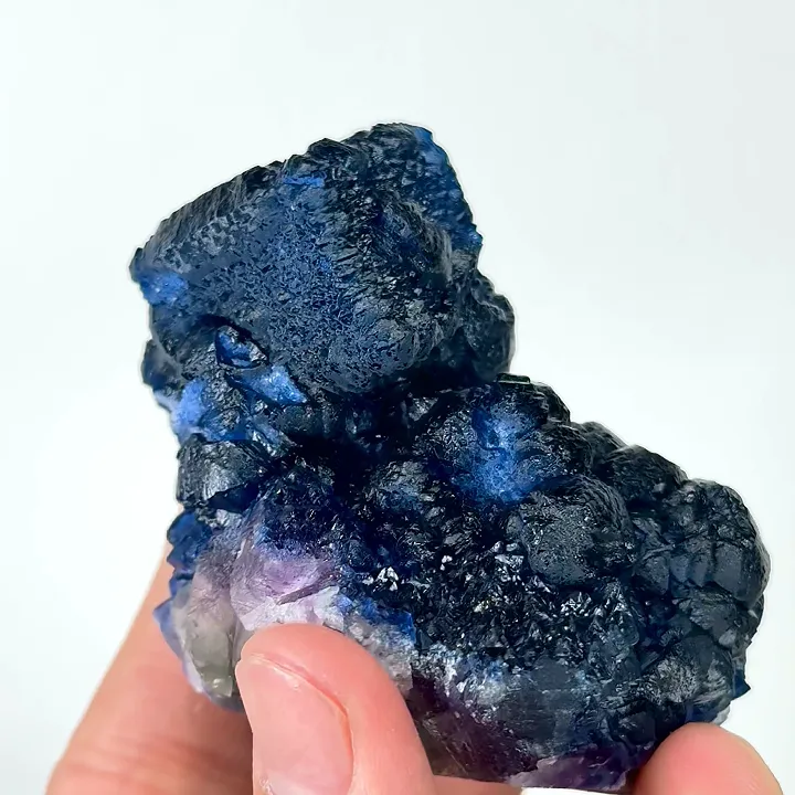 Natural Blueberry Fluorite, Mineral Specimen:Inner Mongolia,China (60*60*60MM) - image 4
