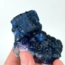 Natural Blueberry Fluorite, Mineral Specimen:Inner Mongolia,China (60*60*60MM) - image 4