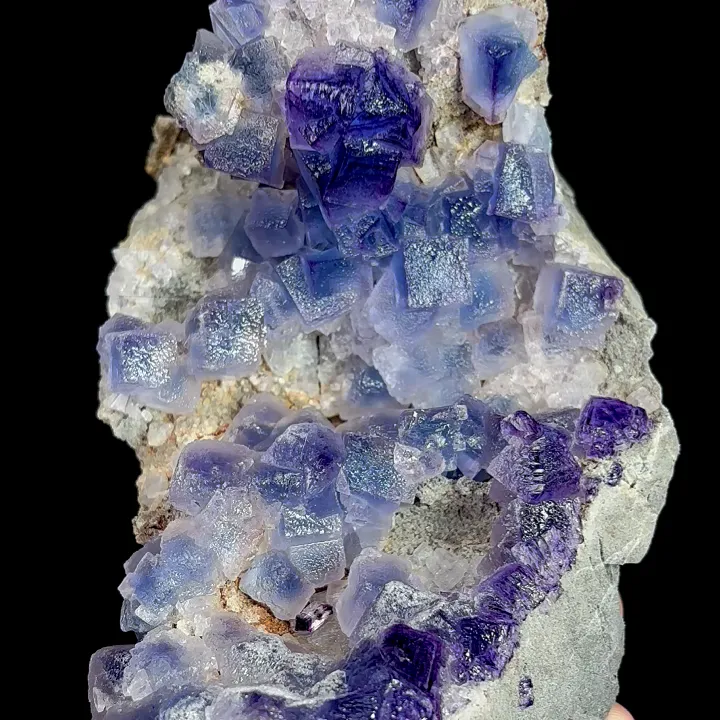 Natural Blue/Purple Fluorite,Cube Mineral Specimen:GUIZHOU (150**60*75mm) - image 2