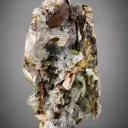 Natural Brookite Cluster with Chlorite Quartz on Matrix from Pakistan - image 1