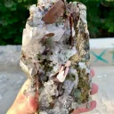 Natural Brookite Cluster with Chlorite Quartz on Matrix from Pakistan - image 4