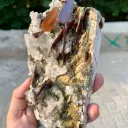 Natural Brookite Cluster with Chlorite Quartz on Matrix from Pakistan - image 5