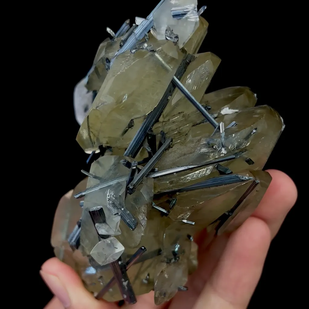 Natural Calcite and Bismuthinite Mineral Specimen,High Quality Specimen,FUJIAN,CHINA(95*70*70mm) - image 5