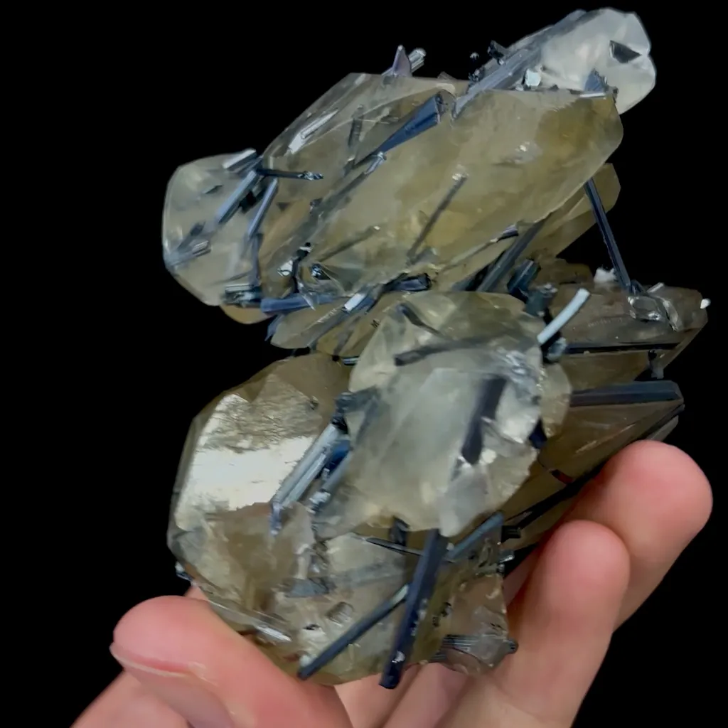 Natural Calcite and Bismuthinite Mineral Specimen,High Quality Specimen,FUJIAN,CHINA(95*70*70mm) - image 4