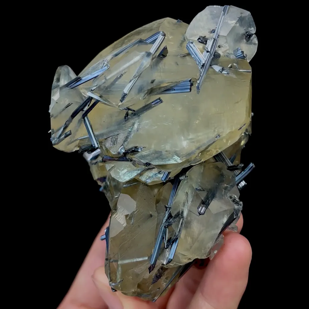 Natural Calcite and Bismuthinite Mineral Specimen,High Quality Specimen,FUJIAN,CHINA(95*70*70mm) - image 7