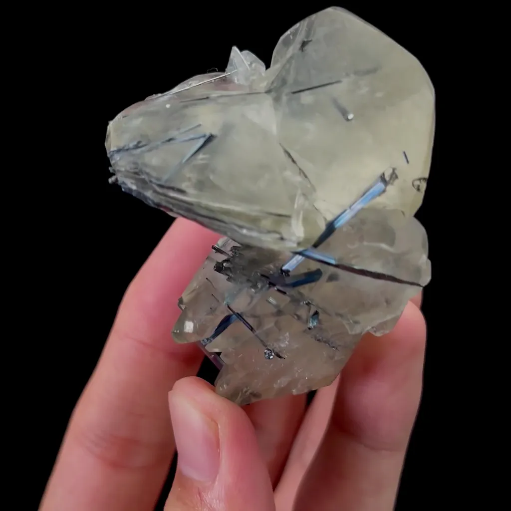 Natural Calcite and Bismuthinite Mineral Specimen,High Quality Specimen,LENGSHUIJIANG,HUNAN,CHINA(60*47*28mm) - image 3