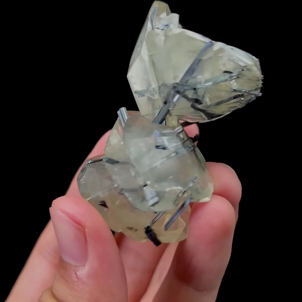 Natural Calcite and Bismuthinite Mineral Specimen,High Quality Specimen,LENGSHUIJIANG,HUNAN,CHINA(60*47*28mm) - image 5