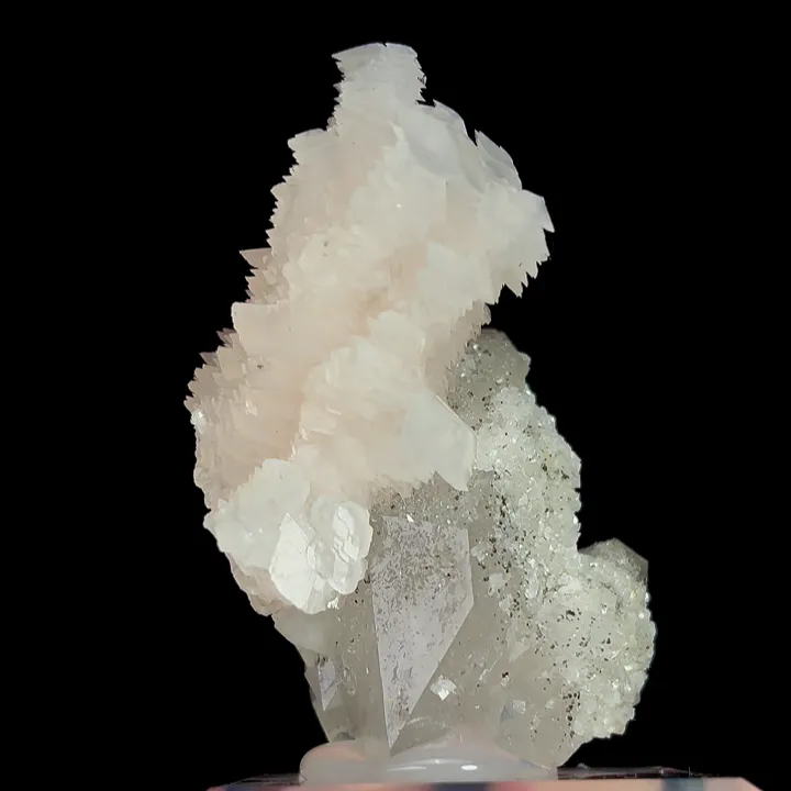 Natural Calcite and Clear Quartz, Mineral Specimen:Fujian,China (40*55*35MM) image