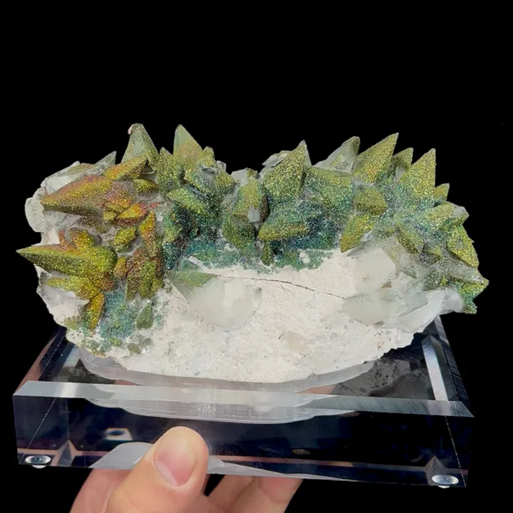 Natural Calcite and Colored Pyrite, Mineral Specimen:Daye,Hubei (150*75*75MM) - image 5