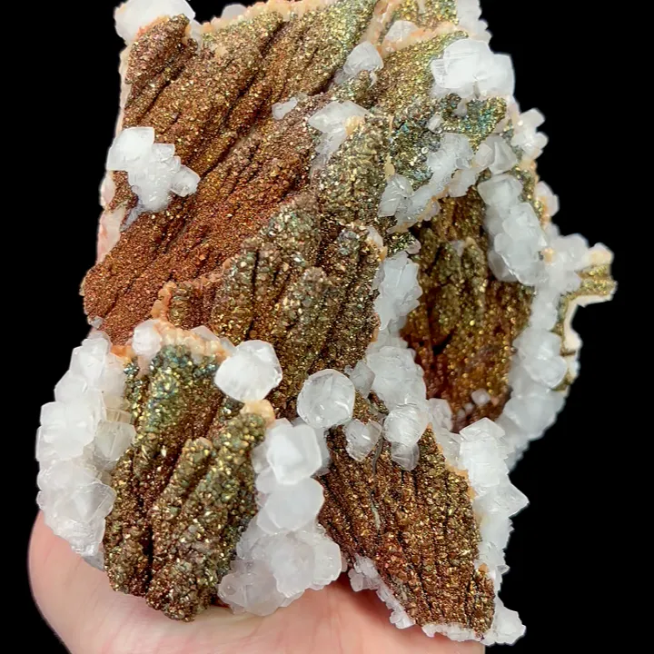 Natural Calcite and Colored Pyrite, Mineral Specimen:Daye,Hubei (170*140*95MM) - image 3
