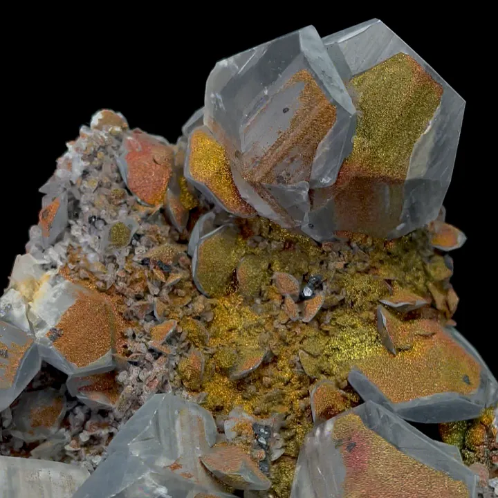 Natural Calcite and Colored Pyrite, Mineral Specimen:Fujian,China (130*110*65MM) - image 3
