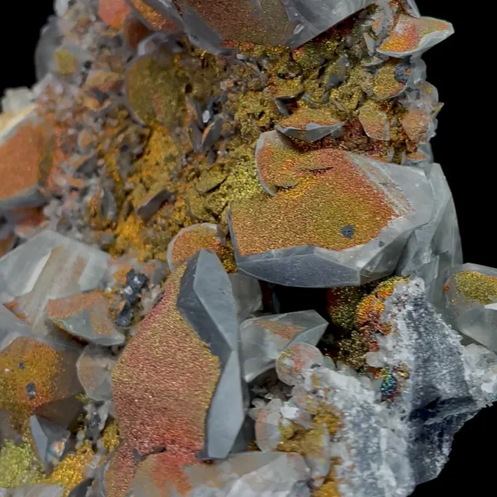 Natural Calcite and Colored Pyrite, Mineral Specimen:Fujian,China (130*110*65MM) - image 4
