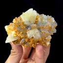 Natural Calcite and crystal coexist comes from  Daye 70*65*55MM - image 2