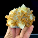 Natural Calcite and crystal coexist comes from  Daye 70*65*55MM - image 3