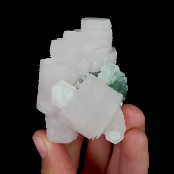 Natural Calcite and Fluorite, Mineral Specimen: Fujian,China (50*65*40MM) image