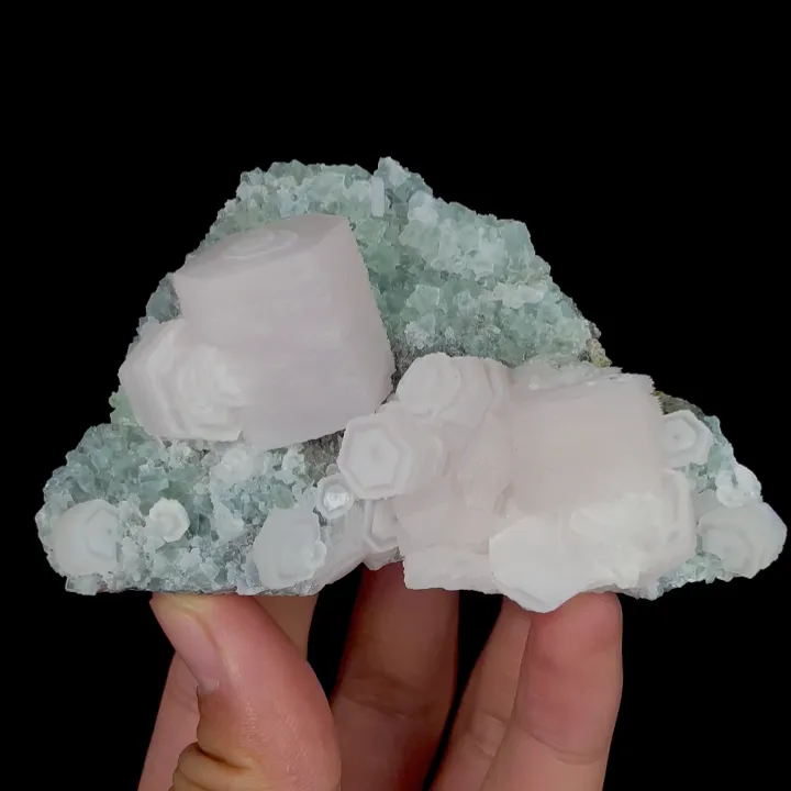 Natural Calcite and Fluorite, Mineral Specimen:Fujian,China (95*60*35MM) - image 5