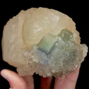 Natural Calcite and Green Fluorite Mineral Specimen,High Quality Specimen,FUJIAN,CHINA(101*94*75mm) - image 2