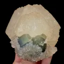 Natural Calcite and Green Fluorite Mineral Specimen,High Quality Specimen,FUJIAN,CHINA(101*94*75mm) - image 1