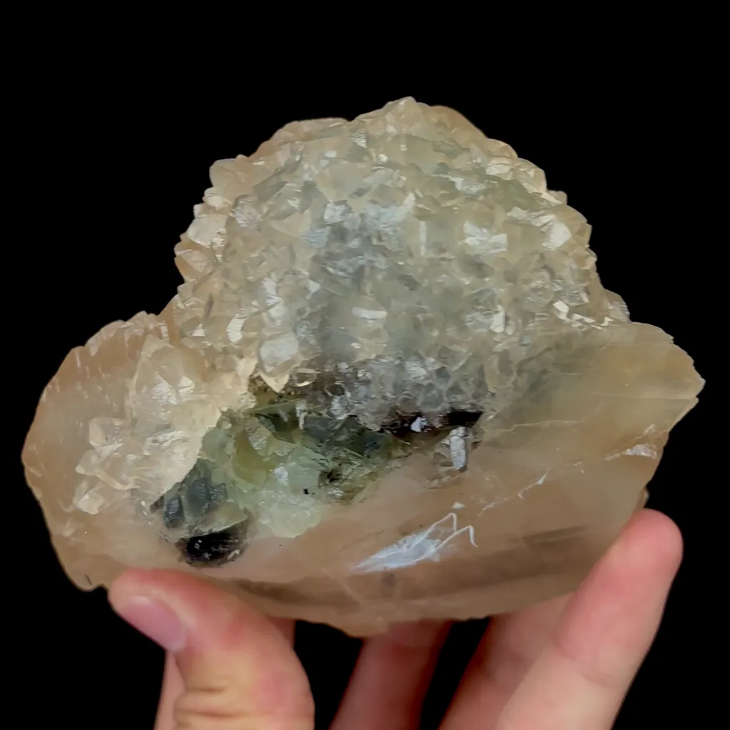Natural Calcite and Green Fluorite Mineral Specimen,High Quality Specimen,FUJIAN,CHINA(101*94*75mm) - image 3