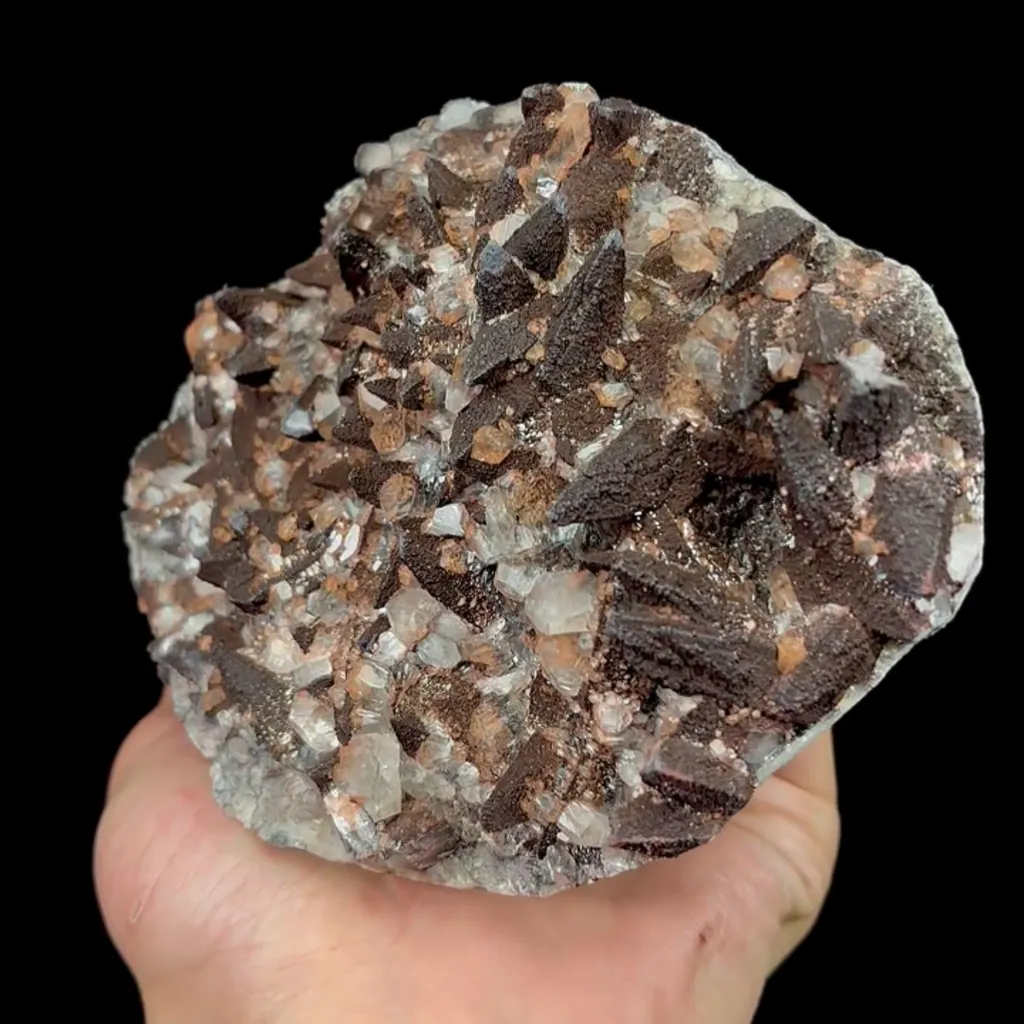Natural Calcite and Limonite, Mineral Specimen:Daye,Hubei (135*105*55MM) image