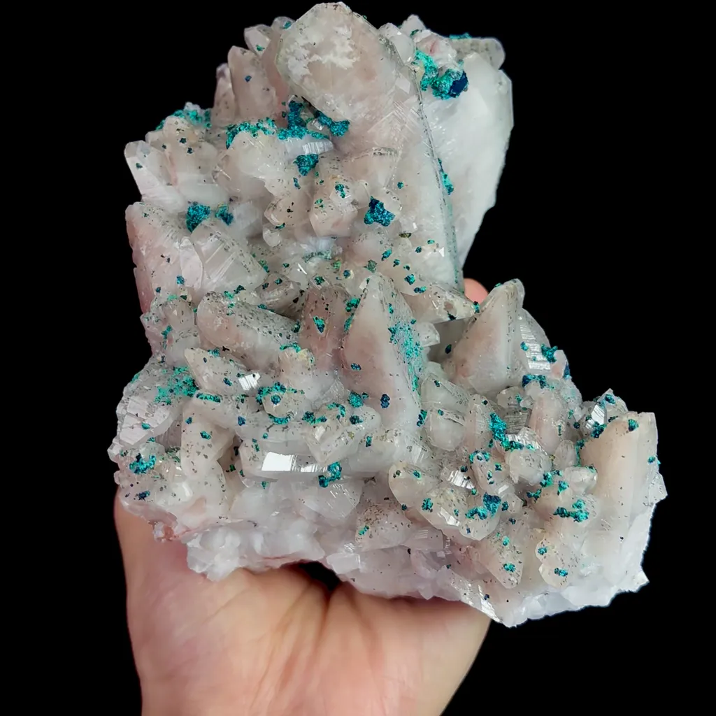 Natural Calcite and Malachite Mineral Specimen,High Quality Specimen,CHANGNING,HUNAN,CHINA(160*115*103mm) - image 4