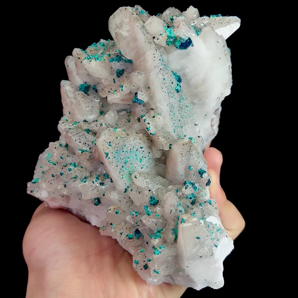 Natural Calcite and Malachite Mineral Specimen,High Quality Specimen,CHANGNING,HUNAN,CHINA(160*115*103mm) - image 2