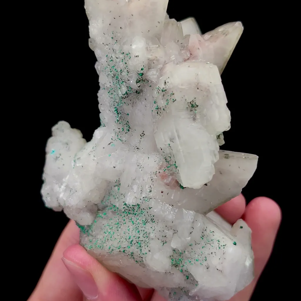 Natural Calcite and Malachite Mineral Specimen,High Quality Specimen,SHUIKOUSHAN,CHANGNING,HUNAN,CHINA(100*63*47mm) - image 4