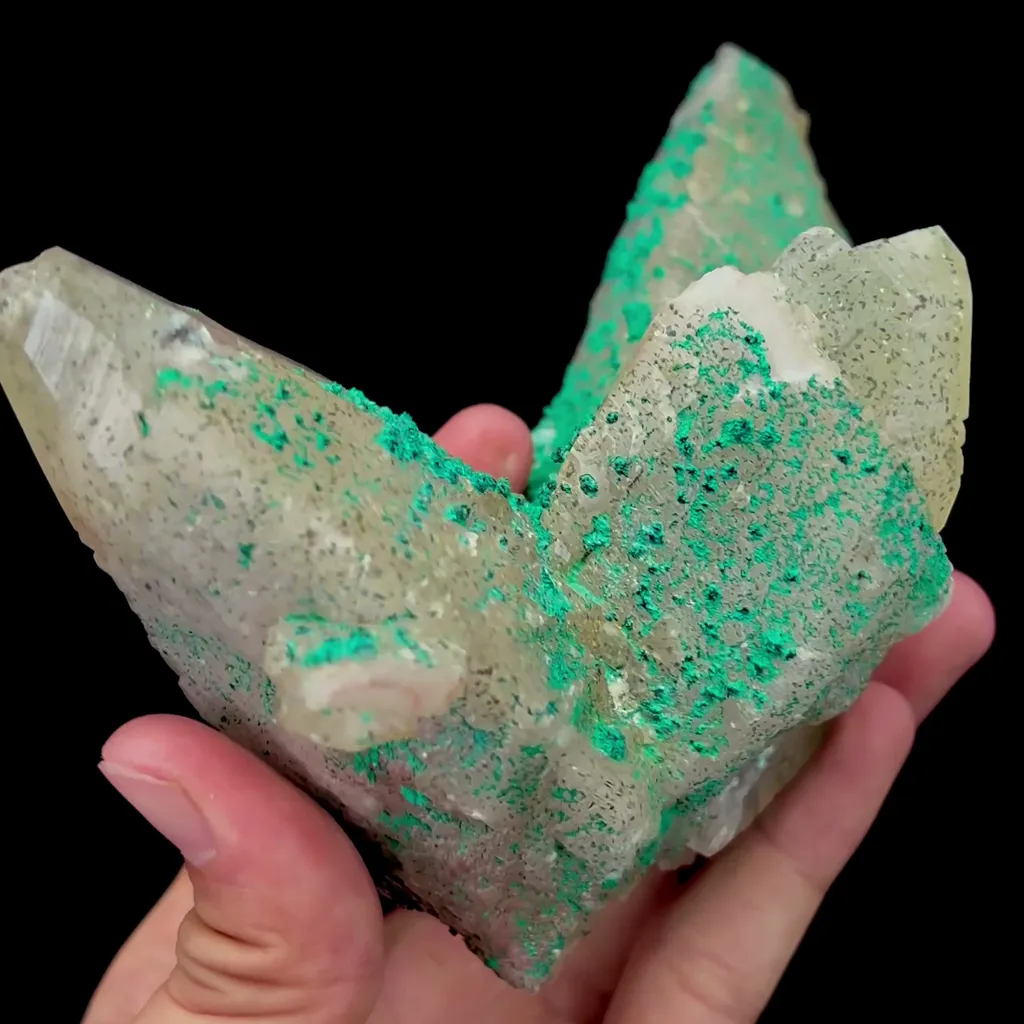 Natural Calcite and Malachite Mineral Specimen,High Quality Specimen,SHUIKOUSHAN,CHANGNING,HUNAN,CHINA(165*98*120mm) - image 3