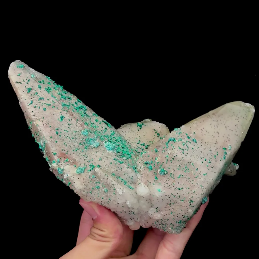 Natural Calcite and Malachite Mineral Specimen,High Quality Specimen,SHUIKOUSHAN,CHANGNING,HUNAN,CHINA(165*98*120mm) image