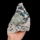 Natural Calcite and Malachite, Mineral specimen:Shuikoushan,Hunan (120*155*80MM) - image 1