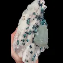 Natural Calcite and Malachite, Mineral specimen:Shuikoushan,Hunan (120*155*80MM) - image 4